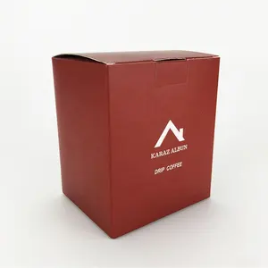 カスタム印刷段ボール紙ギフトフィルタードリップコーヒー小袋バッグボックス包装
