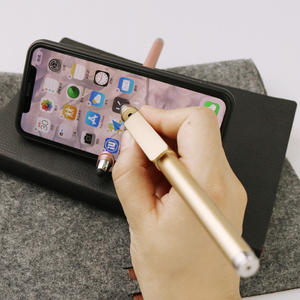 <span class=keywords><strong>3</strong></span>-em-1 Logotipo Personalizado Acessório Móvel Set Soft Touch Screen Bola Stylus Gel Pen Caneta Esferográfica 0.5mm Novo Papel Multi-Function - Product Image 4