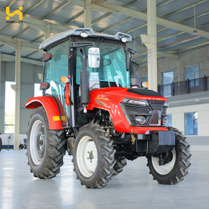 Tracteur agricole robuste à moteur diesel, 80 CV, avec système hydraulique et charrue - Product Image 1