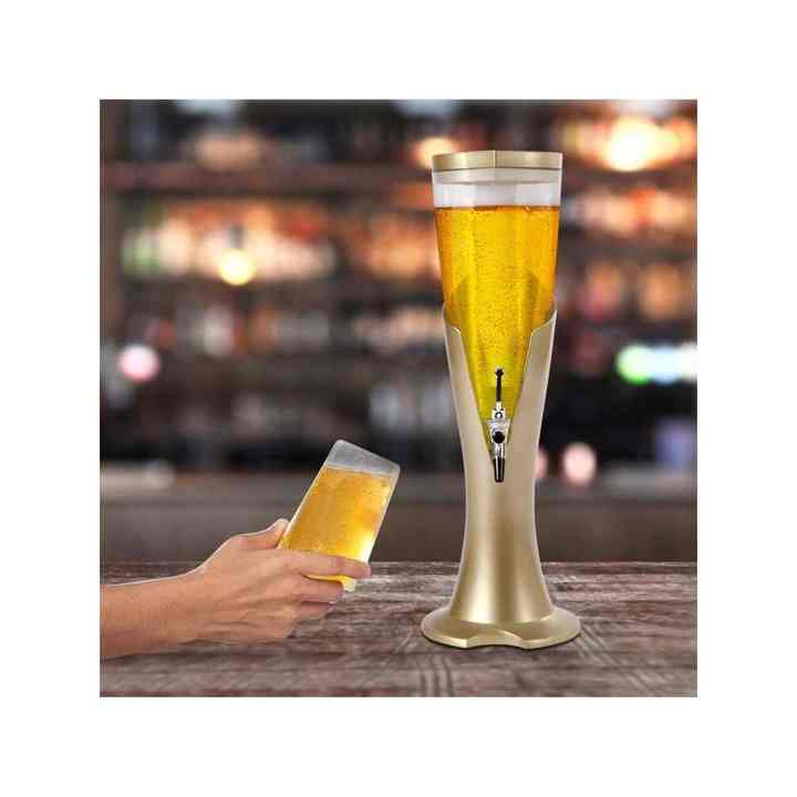 3L Durable Drink Dispenser Removable Freeze Tube for Perfectly Iced Beverages for Bars Parties Home Use Tabletop Dispenser