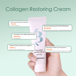 Lotion réparatrice bon effet en gros d'usine élimine les rides crème réparatrice au collagène recombinant adaptée aux peaux mixtes - Product Image 5