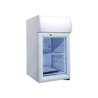 Réfrigérateur de comptoir commercial Meisda SC21B 21L, mini-vitrine à température unique avec logo personnalisé, portable et électrique
