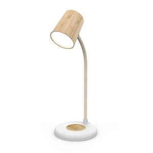 Lámpara de Mesa Táctil 3 en 1 Portátil y Ajustable, con Cargador Inalámbrico, Alimentación USB y Altavoz Bluetooth Inalámbrico - Product Image 3