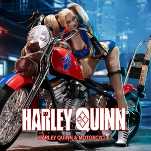 Figurine d'action originale Harley Quinn à l'échelle <span class=keywords><strong>1</strong></span>/10, modèle de moto en PVC, Suicide <span class=keywords><strong>Squad</strong></span>, modèle de collection pour adultes, jouet - Product Image 3