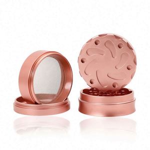 Hot Sale Aluminum Alloy 63*50mm 4 Layers Concave Smoking <b>Herb</b> Tobacco <b>Grinder</b> - Product Image 4