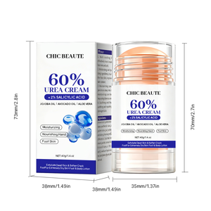 CHIC BEAUTE Soin des pieds Crème stick à 60% d'urée pour les genoux, les coudes et les pieds, exfoliant pour les peaux mortes, baume stick à l'urée pour les pieds avec 2% d'acide salicylique - Product Image 5