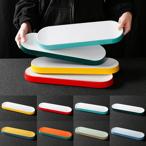 Rectangular commercial sushi restaurant <b>plates</b>, imitation porcelain sashimi <b>plates</b>, hot pot and barbecue long <b>plates</b>, <b>melamine</b> - Product Image 4