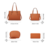2025 marque concepteur femmes 3 pièces sac à main ensemble en cuir PU fourre-tout épaule haut poignée cartable fermeture à glissière grande capacité Nylon
