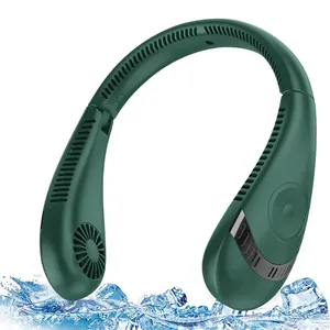 Pieghevole senza foglie Mini Hanging Neck Cooling Hung Band Fan <span class=keywords><strong>2023</strong></span> ventilatore da collo senza lama portatile e indossabile Usb ricaricabile - Product Image 1