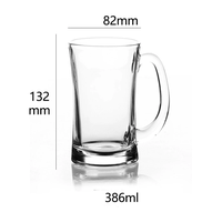 Mug à bière en verre au design créatif avec poignée, tasse à eau grande capacité, mug à bière pression, tasse à jus d'ananas pour hôtel