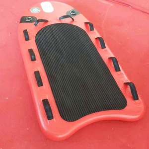 Tabla de Rescate Acuática Inflable de PVC para Buceo, 175*95cm, Tabla de Rescate con Bomba Manual y Aleta Desmontable para Salvavidas - Product Image 5