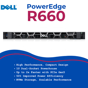 Высокопроизводительный процессор Dell EMC PowerEdge R660 1U Xeon с 32 ГБ 16 ГБ 64 ГБ - Product Image 2