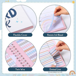 Cuaderno de Registro de Calificaciones para Profesores, Cuaderno de Registro con Encuadernación Giratoria, Suministros de Oficina, Suministros para Registro de Asistencia en el Aula, Cuadernos de Registro - Product Image 3