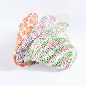 Chapeau de paille coloré tie-dye pour femme, idéal pour les vacances, tressé ajouré, protection solaire décontractée pour la plage - Product Image 2