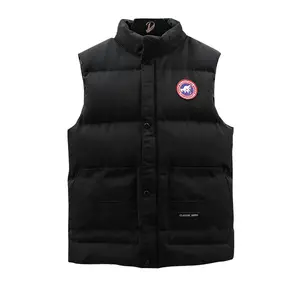 Wholesale Down Cotton Stand Collar Canada Plus Men's Goose Down Coat Down Vest Outdoor Men