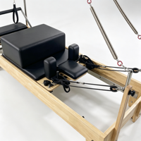 Reformer Pilates en Caoutchouc Naturel à Jambes Basses, Réglable, Durable, Écologique, Accessoires de Studio Pilates, Gym, OEM