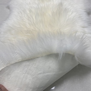 Tappeto in vera pelliccia lavabile in fabbrica 100% in vera pelliccia di montone Super morbido tappeto in pelliccia bianca cuscino del divano <span class=keywords><strong>per</strong></span> soggiorno - Product Image 5