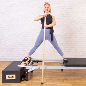 Bastoncini per <span class=keywords><strong>pilates</strong></span> con palo in acero di faggio in legno di alta qualità Color legno naturale di alta qualità - Product Image 3