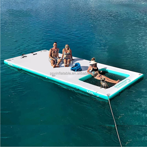 Water Opblaasbare Drijvende Eiland Zee Dok Water Drijvende Boot Grote Water Rafting Zelf Opblazen Drijvende Opblaasbare Vlot Boot - Product Image 1