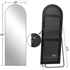 Manufacturer Metal Dressing <strong>Mirror</strong> Factory Living Room <strong>Mirror</strong> Large Floor Standing Miroir Arch <strong>Full</strong> <strong>Length</strong> <strong>Mirror</strong> - Product Image 4
