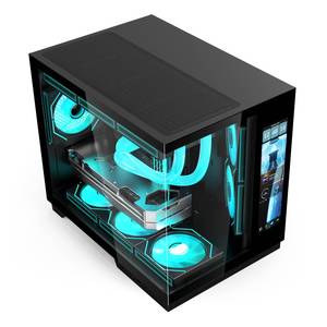 OEM SOEYI 새로운 강화 유리 미드 타워 컴퓨터 게임 케이스 도매 CPU 파라 게이머 PC 케이스 (스크린 포함) - Product Image 4