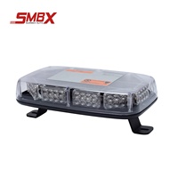 Barre lumineuse mini à montage permanent ECE R65, clignotement simple SAE J845 Classe 1, clignotement double 80 LED, IP66, 12-24V, lumière d'avertissement pour véhicule
