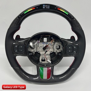 Volante Sportivo in Vera Fibra di Carbonio con Controllo LED tramite APP, Popolare per Abarth 595 695 <span class=keywords><strong>Fiat</strong></span> 500 500C - Product Image 2