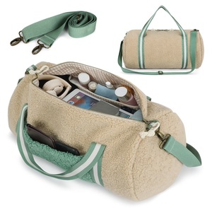 Sac <span class=keywords><strong>de</strong></span> <span class=keywords><strong>sport</strong></span> multifonctionnel en laine d'agneau, sac <span class=keywords><strong>de</strong></span> voyage tendance, sac <span class=keywords><strong>de</strong></span> week-end en polaire douce - Product Image 2