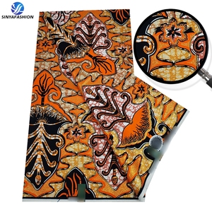 Tissu brodé <span class=keywords><strong>en</strong></span> <span class=keywords><strong>cire</strong></span> dorée, nouveau design magnifique, tissu imprimé <span class=keywords><strong>en</strong></span> <span class=keywords><strong>cire</strong></span> dorée, couture, robe pour femmes, haute qualité, 100% coton ciré - Product Image 2