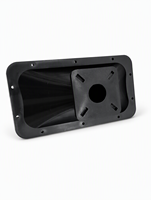 Haut-parleur rectangulaire en ABS 340x183x128mm, cornet haute performance pour systèmes de sonorisation professionnels, accessoires pour haut-parleurs