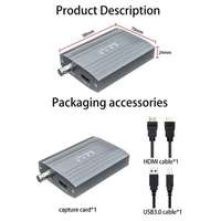 Carte de capture vidéo USB3.0 1080P 60Hz HDMI SDI double entrée USB-B avec entrée et sortie audio 3,5 mm pour la diffusion