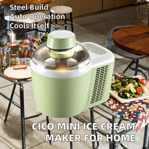 <b>Mini</b> Stainless Steel Self-Cooling <b>Ice</b> Cream <b>Maker</b> 2.5L Capacity Automatic Electric Home Use Top Seller ICM-700A - Product Image 2