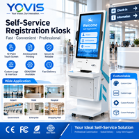 Terminal tactile SMART SELF-SERVICE pour l'inscription en libre-service, impression A4, numérisation, en alliage d'aluminium, pour centre de services gouvernementaux, matériel personnalisé