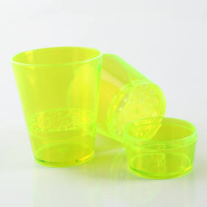 زجاجة بيرة بطبقة مزدوجة من الزجاج الطلقة بشعار الجمارك لون نبيذ بلاستيكي متين - Product Image 2