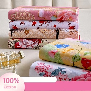 Phong Cách Mỹ Bông Mùa Đông Lớn Hoa Cưới Dày 3Pcs Vua Nữ Hoàng Giường Bìa Tấm Ga Giường - Product Image 1