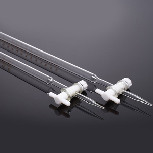 Độ chính xác cao hóa học phòng thí nghiệm equipmentglass rõ ràng hoặc hổ phách 10ml 25ml 50ml 100ml axit thủy tinh burette kiềm burette - Product Image 1
