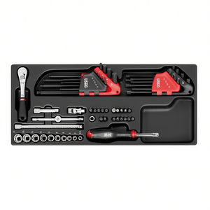 Kit de almacenamiento de herramientas 519/615AEB con juego de llaves de vaso y destornilladores para reparación automotriz - Product Image 2