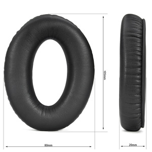 Almohadillas de repuesto para auriculares Bose A20 Aviation, almohadillas de cuero proteico con espuma viscoelástica, piezas de reparación para auriculares de piloto - Product Image 4