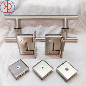 Kit Kombo gagang tangga pintu kamar mandi, engsel kamar mandi kaca - Product Image 3