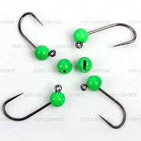 Wolfram Jig Nymphen 0,5 g-4g Kupfer kopf Mini Kurbel Jig Soft Worm Angeln Zubehör
