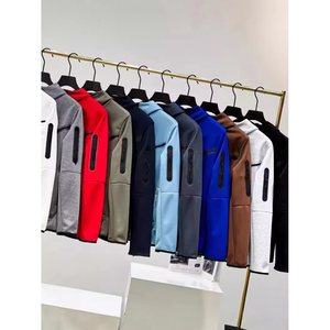 Conjunto Deportivo para Hombre, Sudadera con Capucha y Cremallera de Forro Polar Técnico, Ropa Deportiva para Correr, Logotipo Personalizado, Conjunto Completo - Product Image 4
