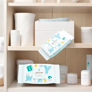 Großhandel Wimpern china Softcare umweltfreundliche Baby-Wimpern nasse Reinigungswäsche für Erwachsene mit weicher Verpackung