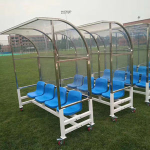 Banc de remplacement en carbone en acier de haute qualité 4 sièges Logo personnalisé stade de football entraîneurs banc balle divertissement <span class=keywords><strong>sportif</strong></span> - Product Image 1