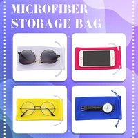 Pochette 100% Microfibre avec Cordon de Serrage Imprimée sur Mesure pour Lunettes, Écrans et Sac de Soin Produit