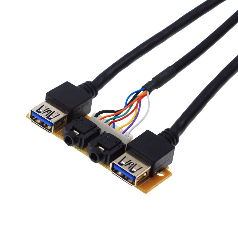Factory Supply Diy Computer <strong>case</strong> <strong>USB</strong> <strong>3.0</strong> <strong>Front</strong> <strong>Panel</strong> PCB Dual <strong>Usb</strong> <strong>3.0</strong>+HD Audio <strong>Front</strong> <strong>Panel</strong> <strong>Usb</strong> Cable 60cm