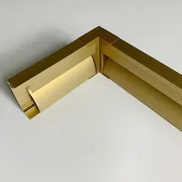 Barre de profilé en aluminium 1m 60/80mm, éclairage LED 2-en-1 combiné, plinthe métallique, canal pour bande LED rigide, lampe linéaire pour sol et mur