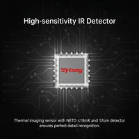Sytong LM02-25LRF - Lunette thermique avec télémètre laser - Appareil de vision nocturne - Appareil d'imagerie thermique - Monoculaire thermique