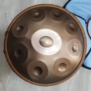 Tambour à main en acier inoxydable 440/432hz fait à la main 22 pouces <span class=keywords><strong>Handpan</strong></span> pour débutant - Product Image 2