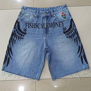 Shorts in Denim Blu da <span class=keywords><strong>Donna</strong></span> Moda Semplice Estate 2025, Orlo Grezzo, <span class=keywords><strong>Bermuda</strong></span> Jorts OEM Personalizzati (Basso MOQ), <span class=keywords><strong>Pantaloni</strong></span> Cargo Lavati - Product Image 6
