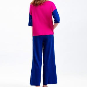 Custom New 2 pezzi pantaloni Set donna, Sport <span class=keywords><strong>in</strong></span> <span class=keywords><strong>pelle</strong></span> pantaloni da Jogging vestito tinta unita Casual autunno Pu giacca/ - Product Image 6